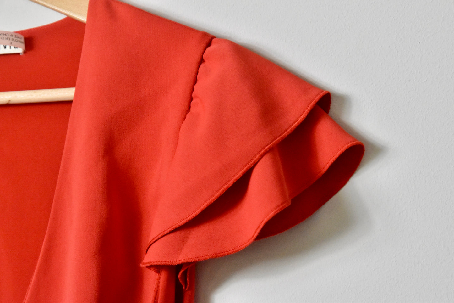 Alice + Olivia red wrap dress