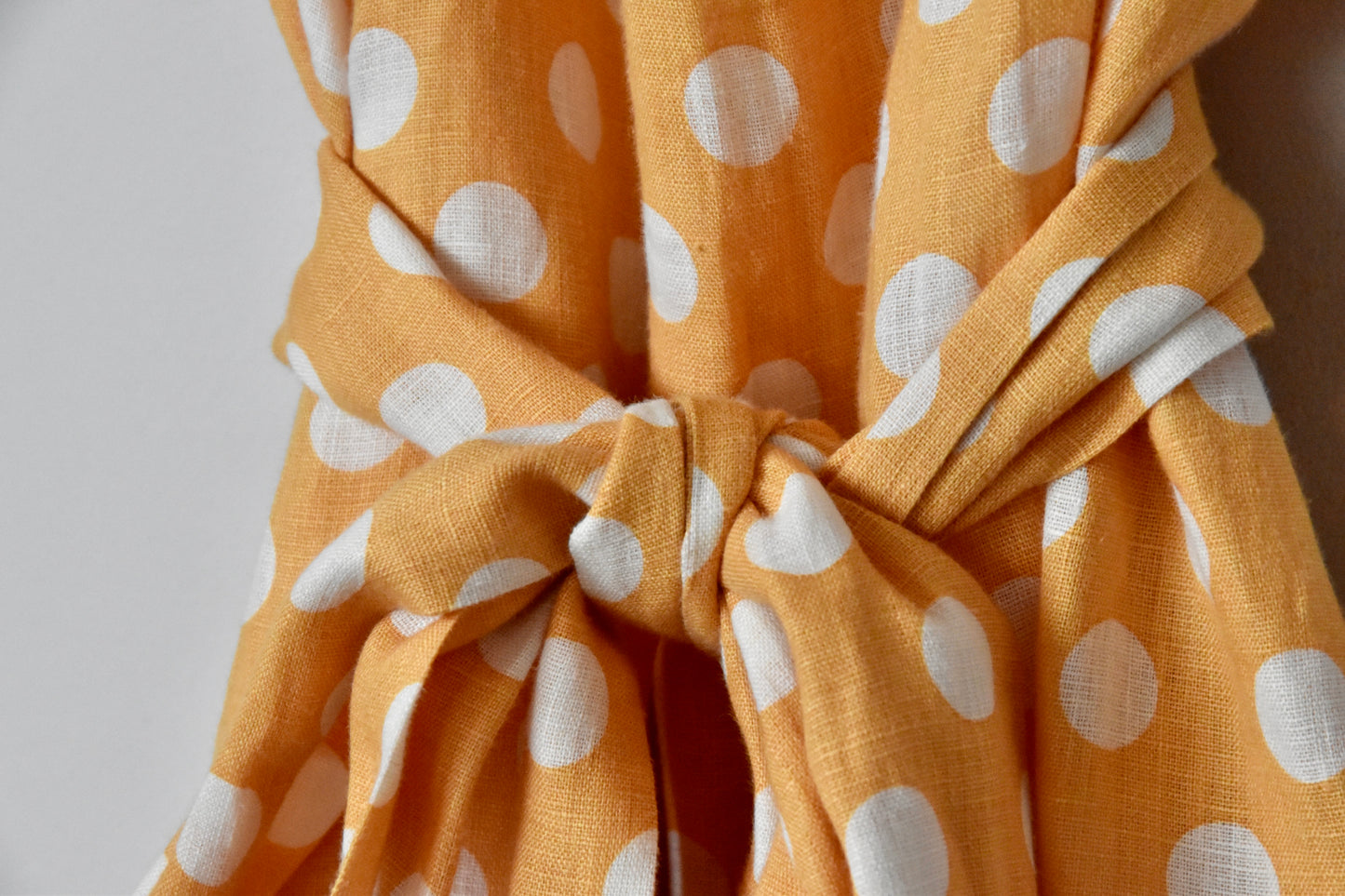Yellow polka dot dress