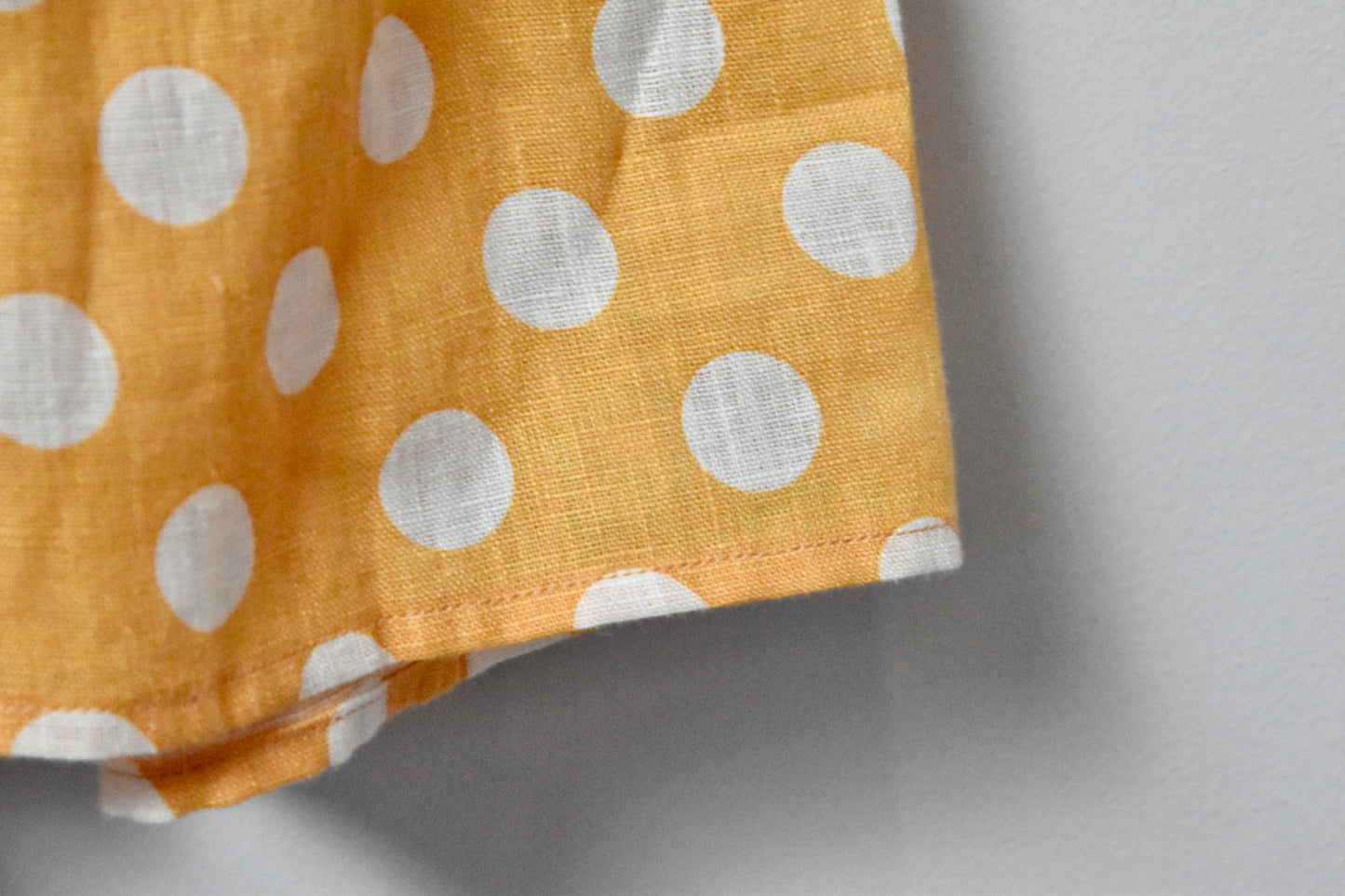 Yellow polka dot dress