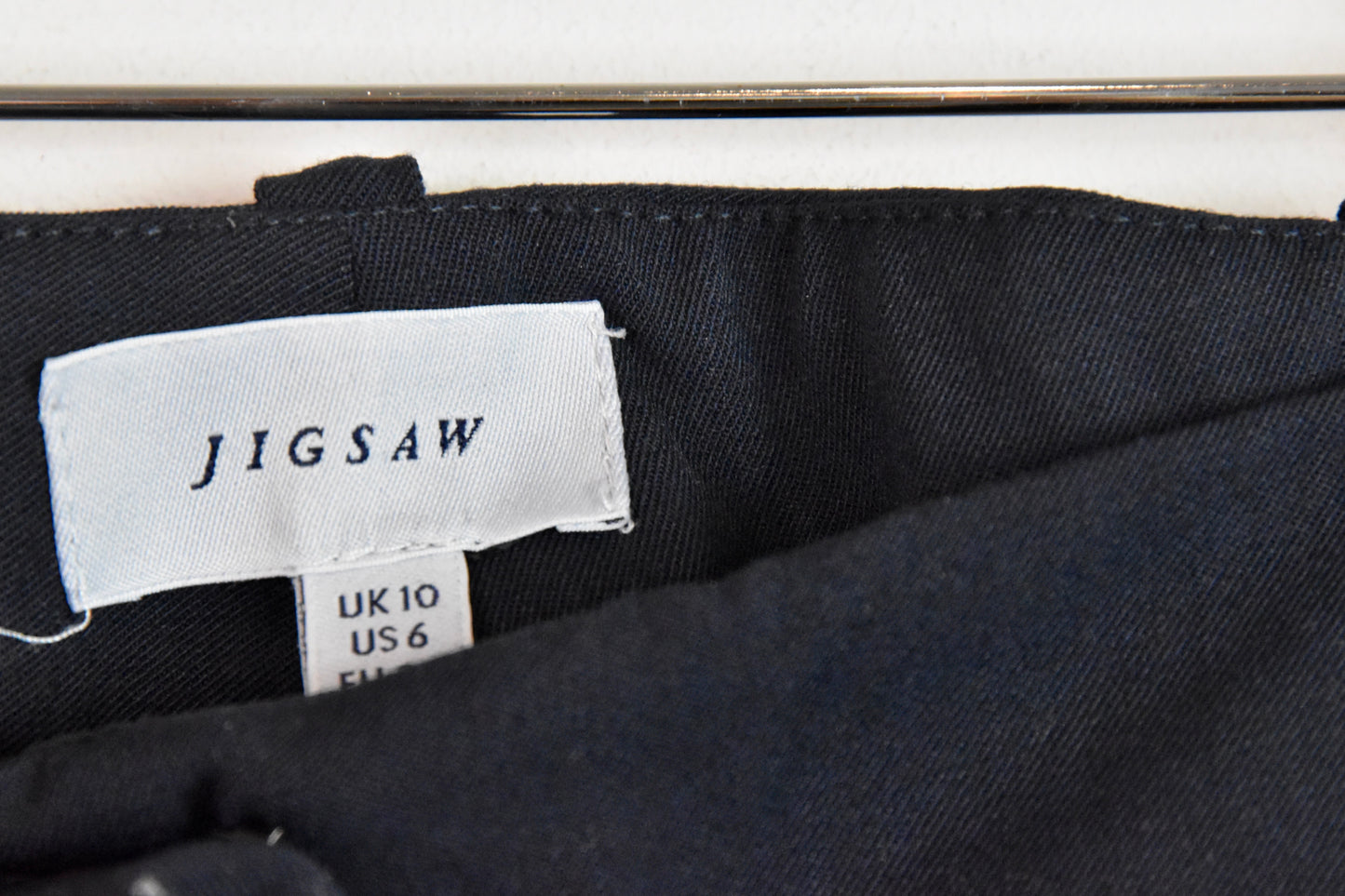 Jigsaw navy cigarette trousers