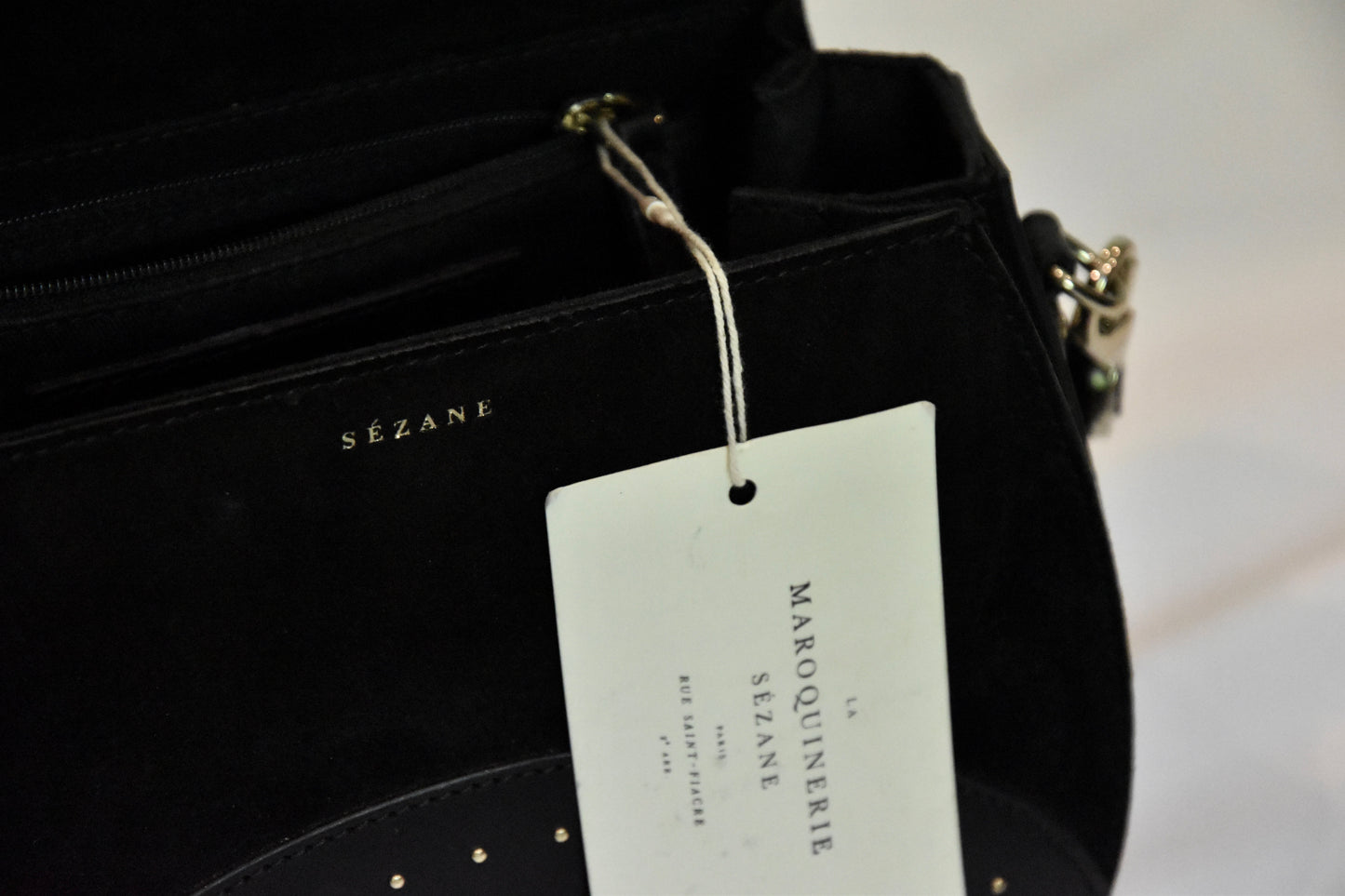 Sézane black 'Oli' handbag