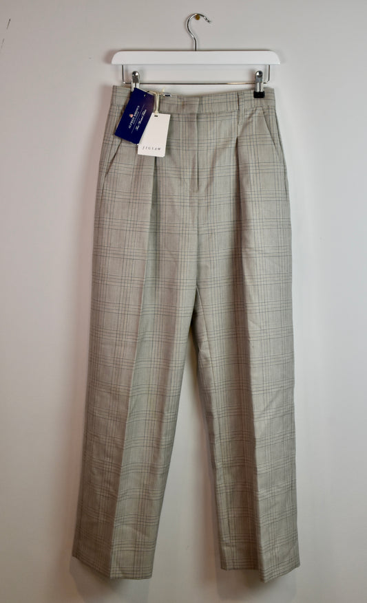 Jigsaw checked trousers