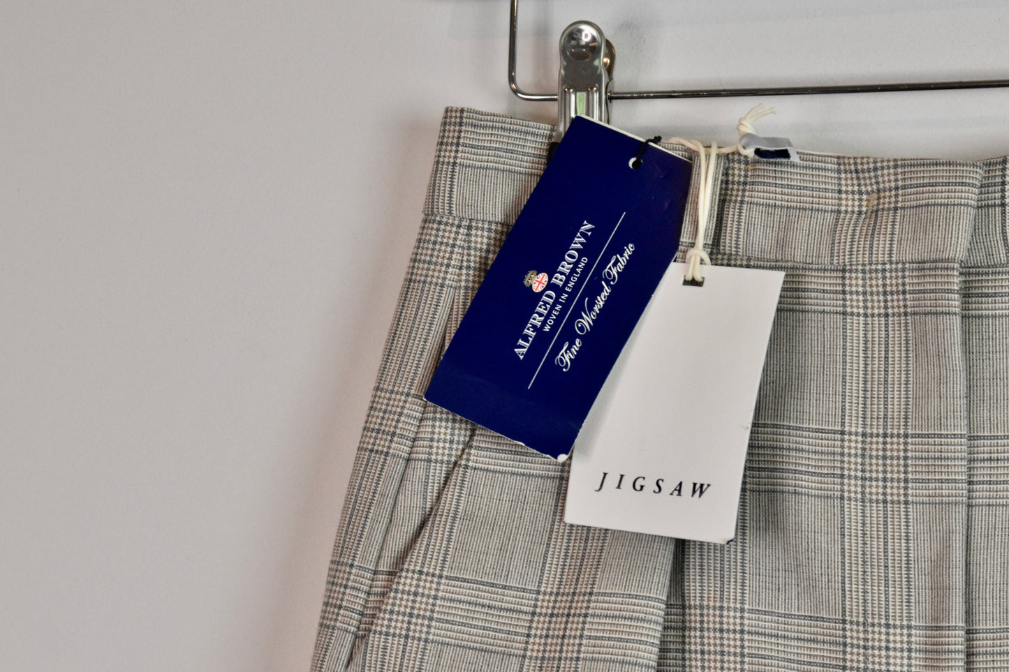 Jigsaw checked trousers