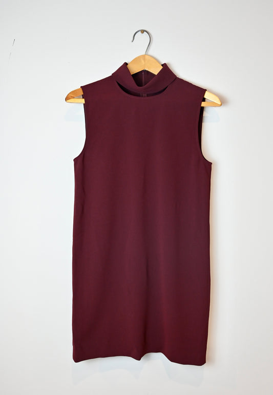 Theory burgundy shift dress