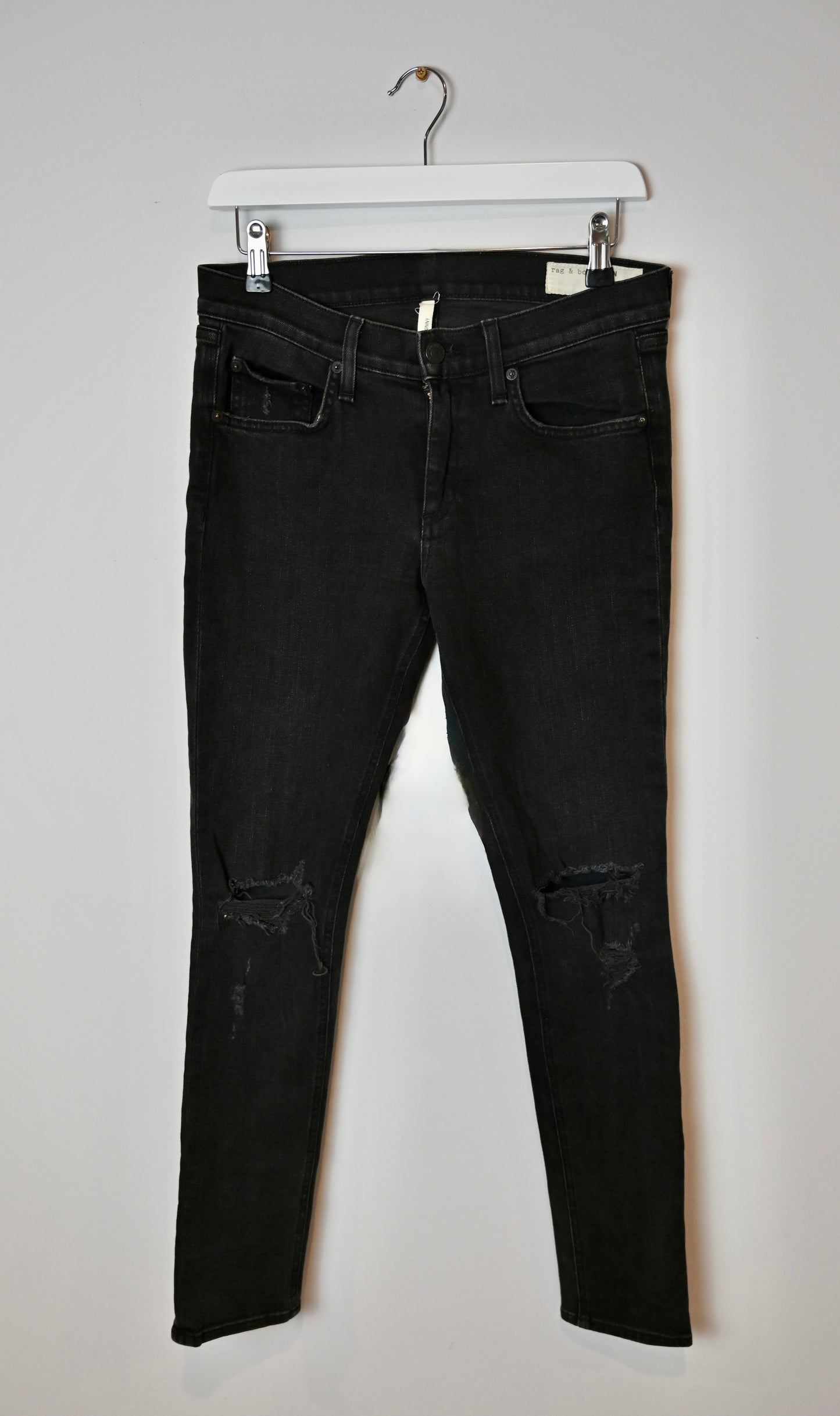 Rag and Bone skinny ripped jeans