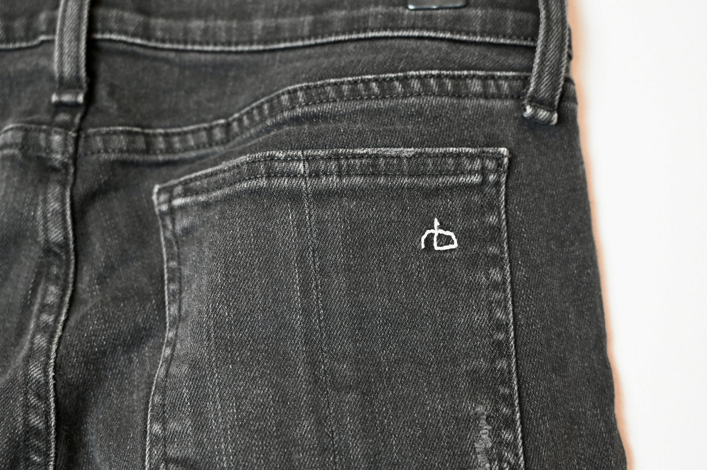 Rag and Bone skinny ripped jeans