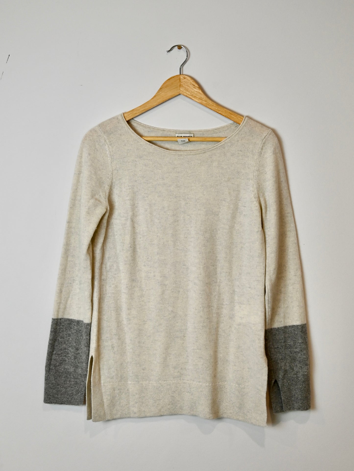 Club Monaco stone  cashmere jumper
