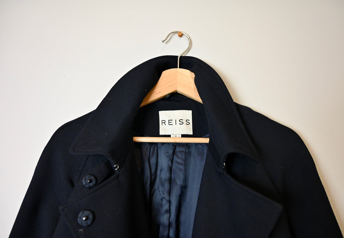 Reiss navy trench
