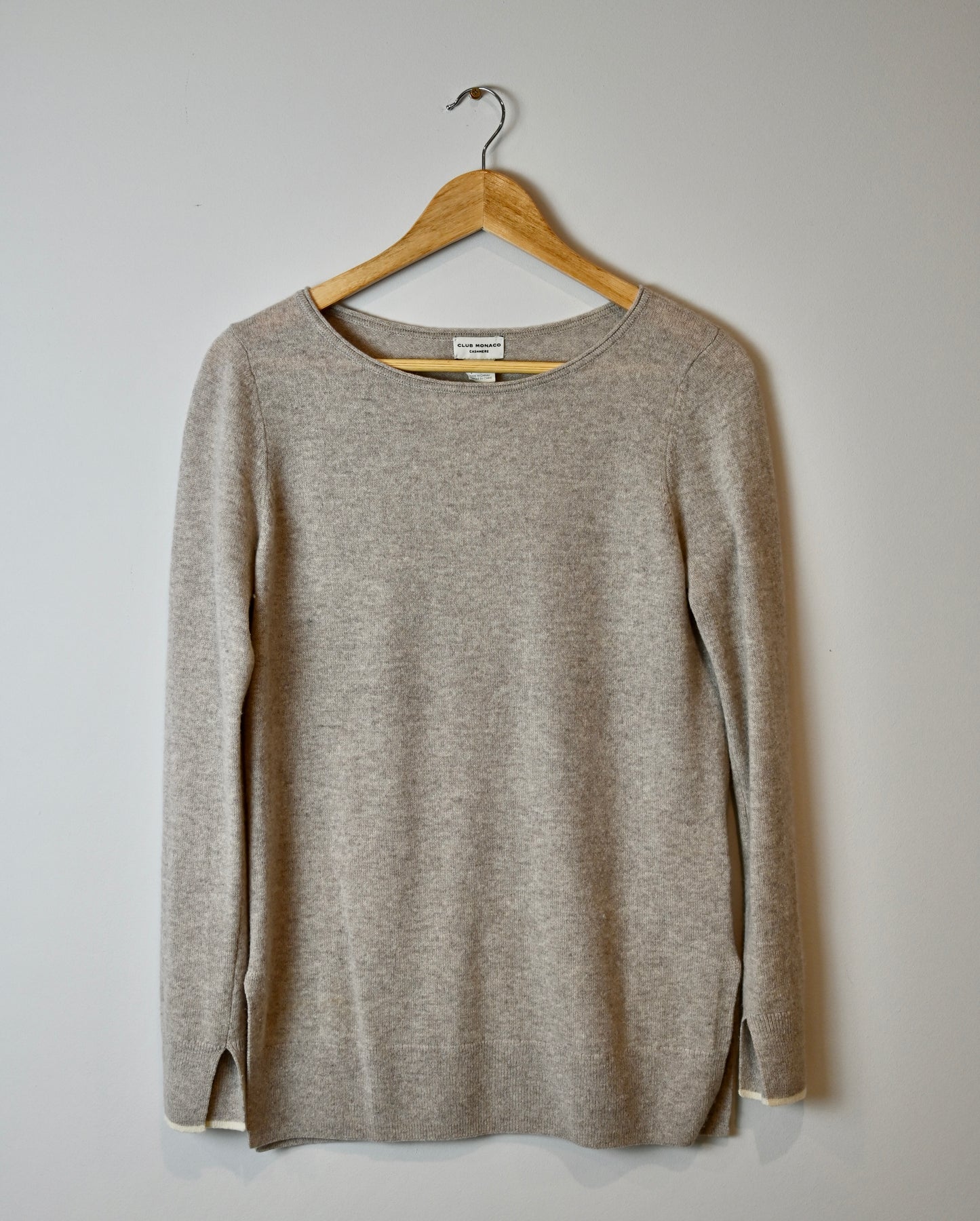 Club Monaco dark stone cashmere jumper