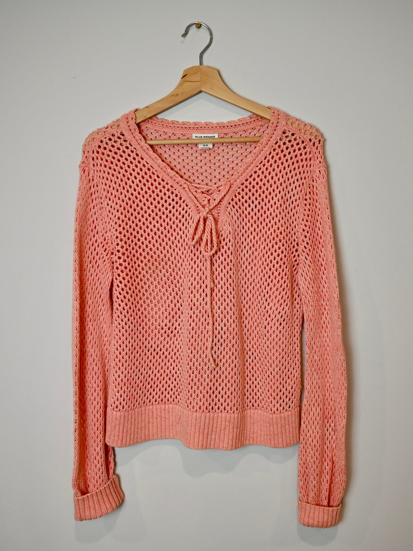 Club Monaco salmon pink jumper