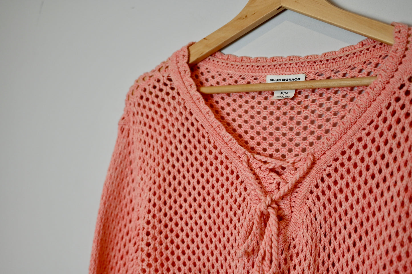 Club Monaco salmon pink jumper