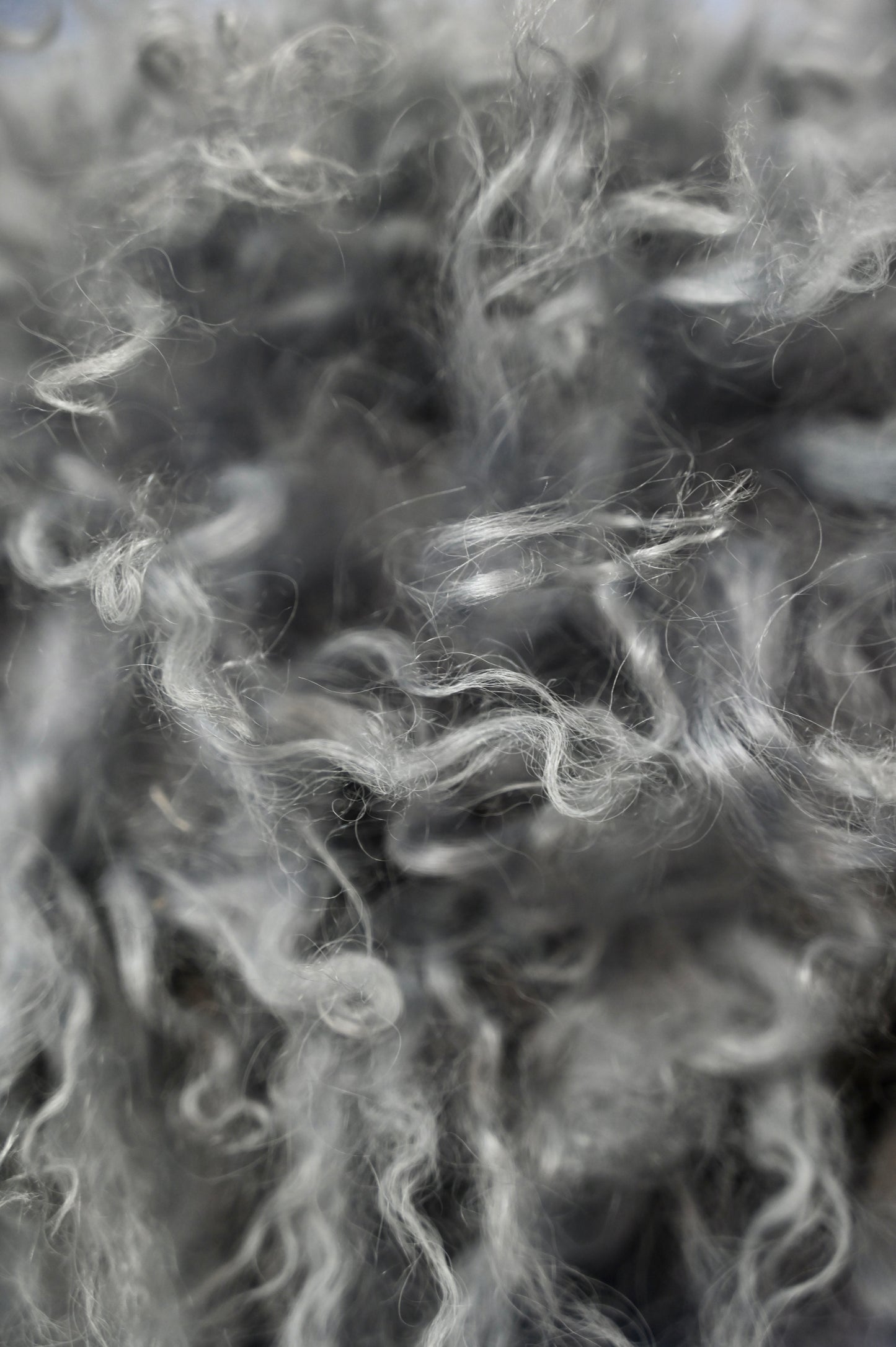 Lou Andrea grey fluffy bag