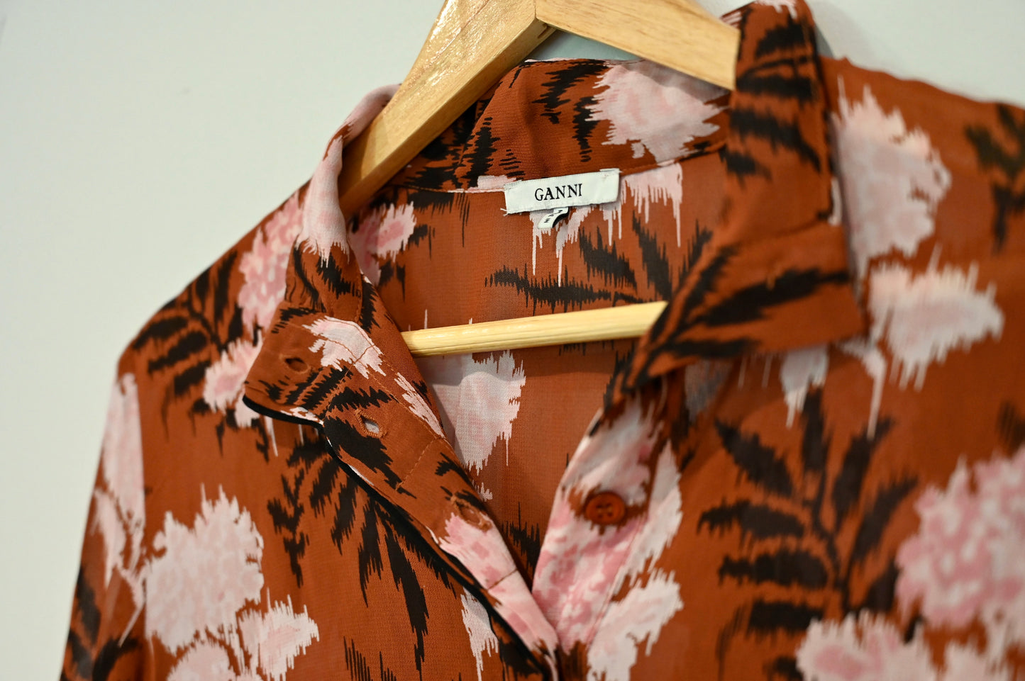 Ganni floral blouse
