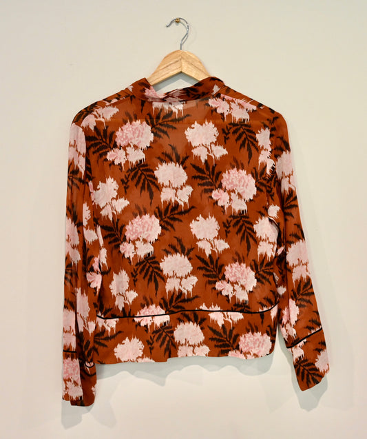 Ganni floral blouse