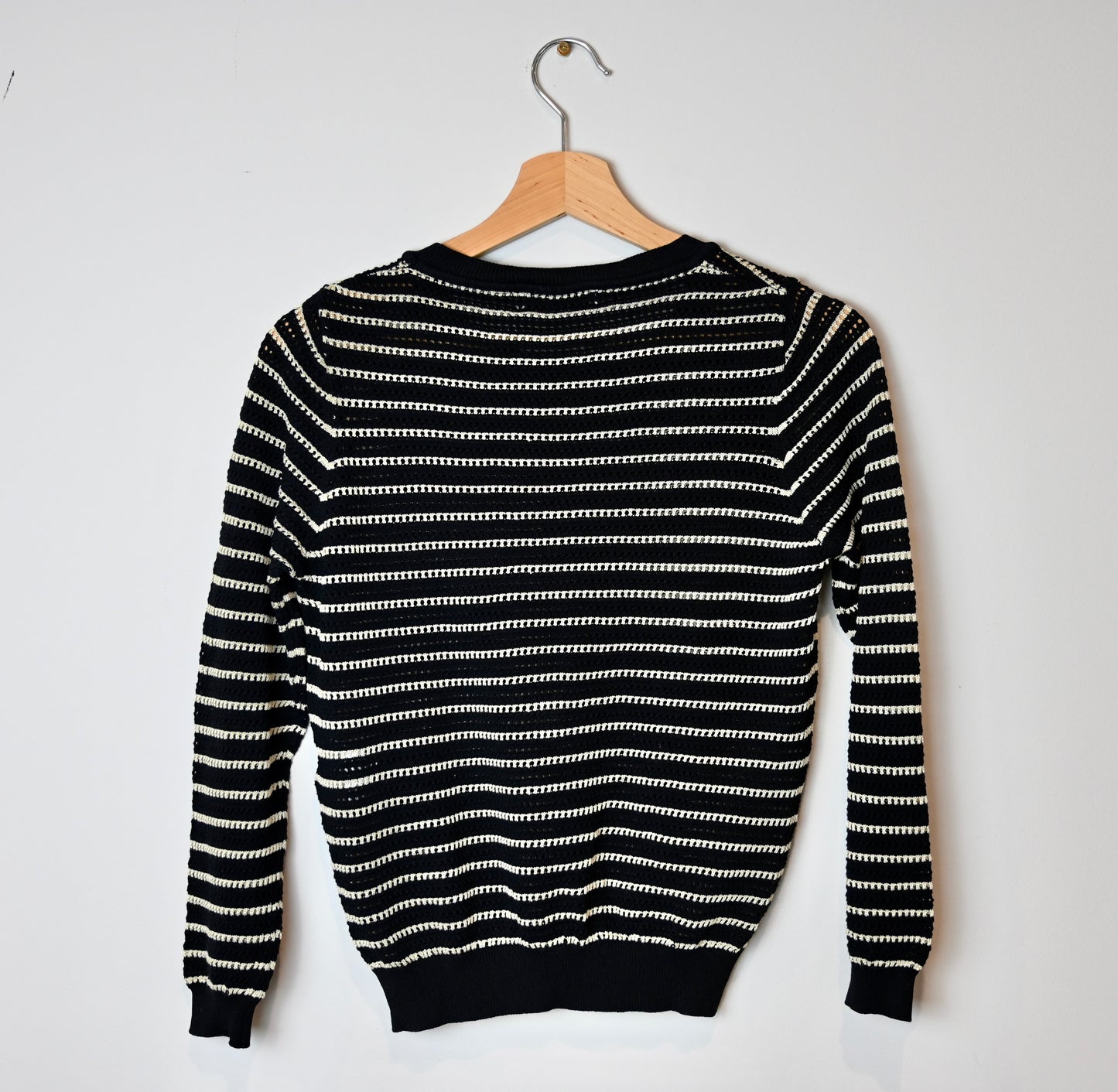 Sandro black and white jumper