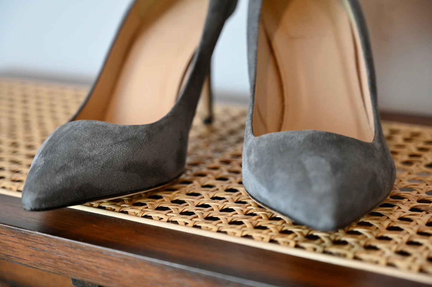 J Crew grey 'Elsie' heels