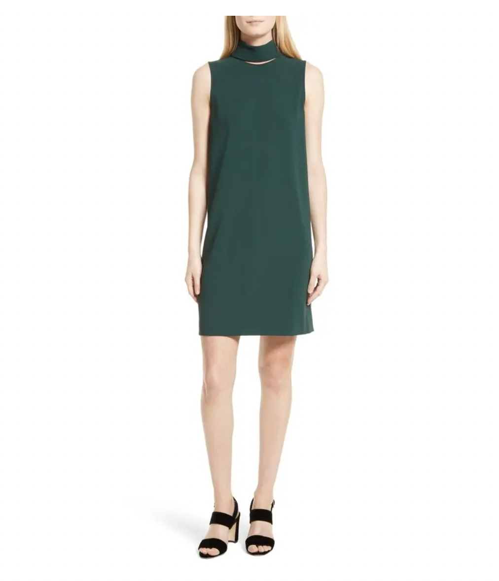 Theory burgundy shift dress