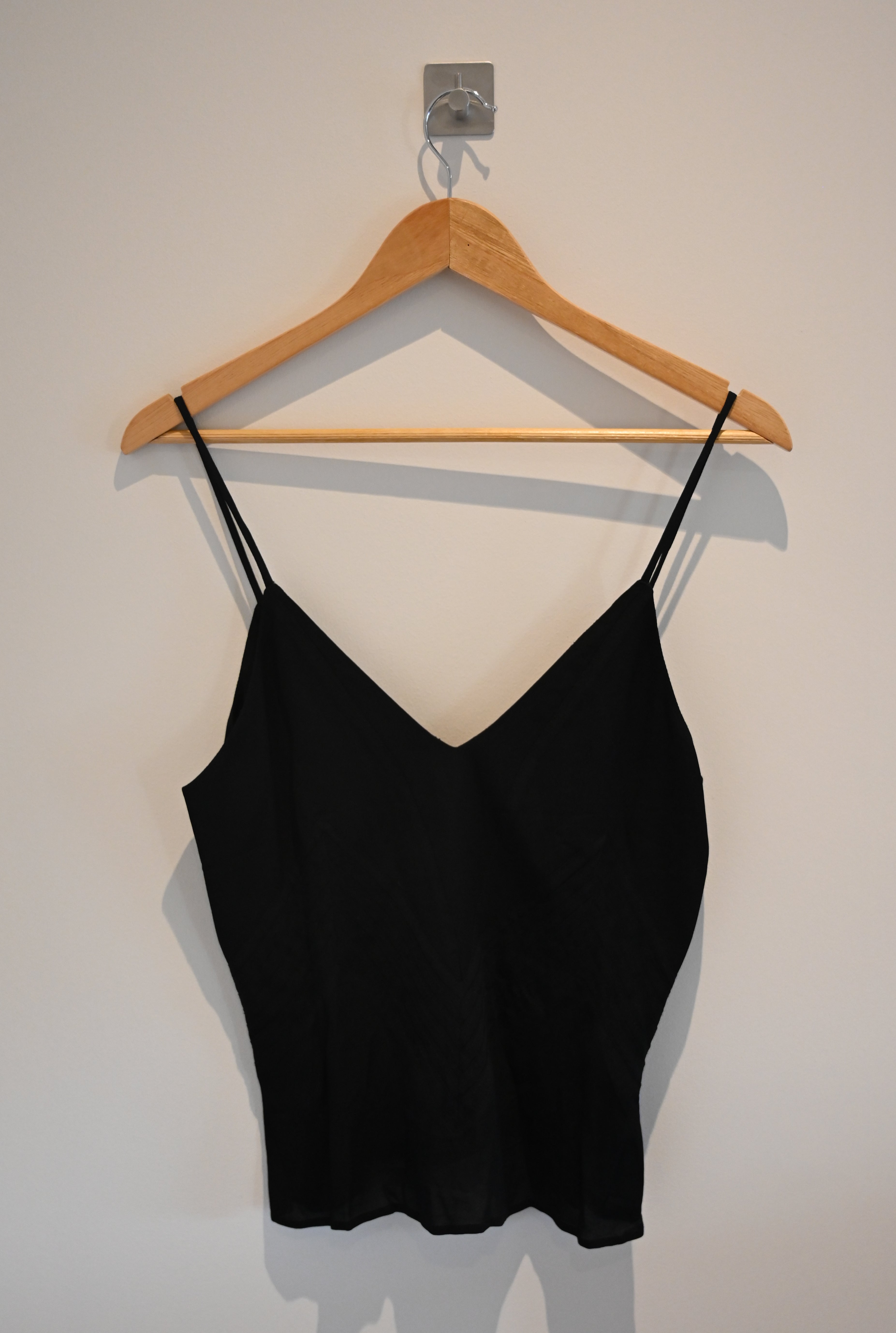 Anine Bing black cami reworn collective