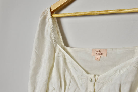 Boho linen blouse