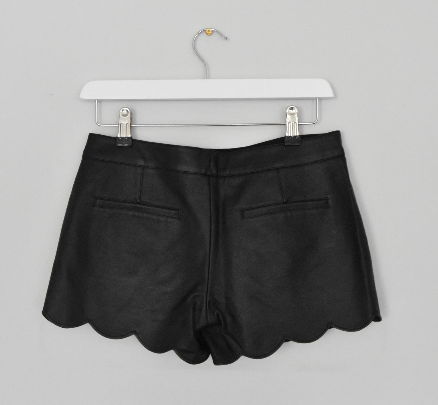 Club Monaco faux leather shorts