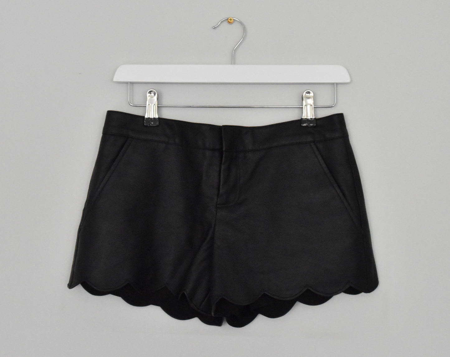 Club Monaco faux leather shorts