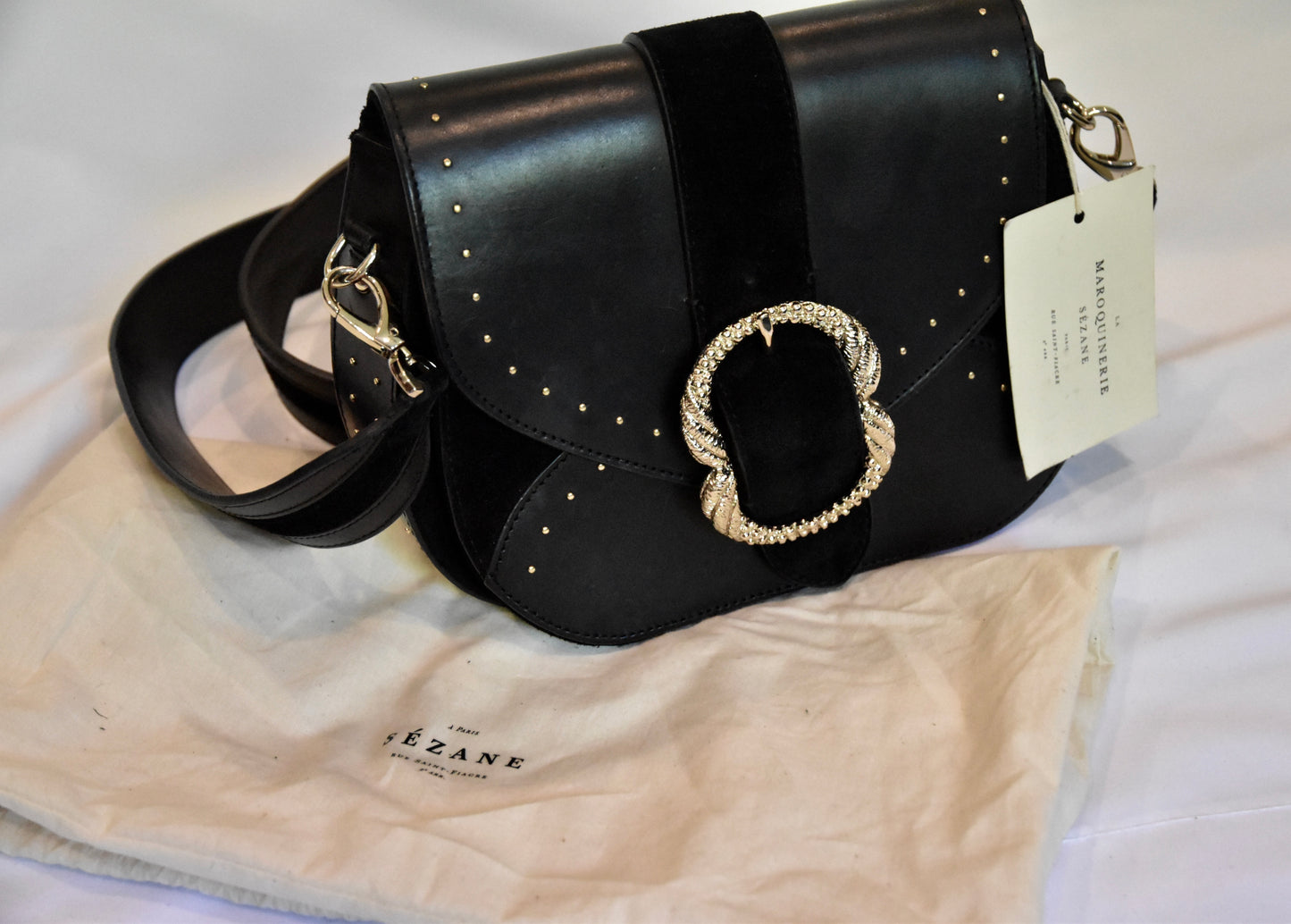 Sézane black 'Oli' handbag