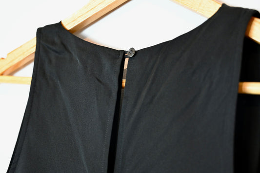 Theory black silk dress