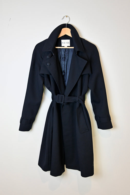 Reiss navy trench