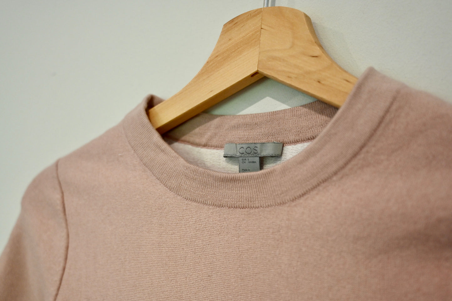 COS pale pink sweater
