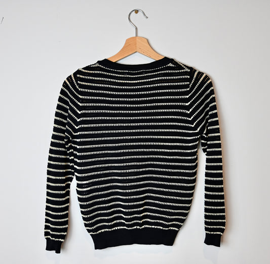 Sandro black and white jumper