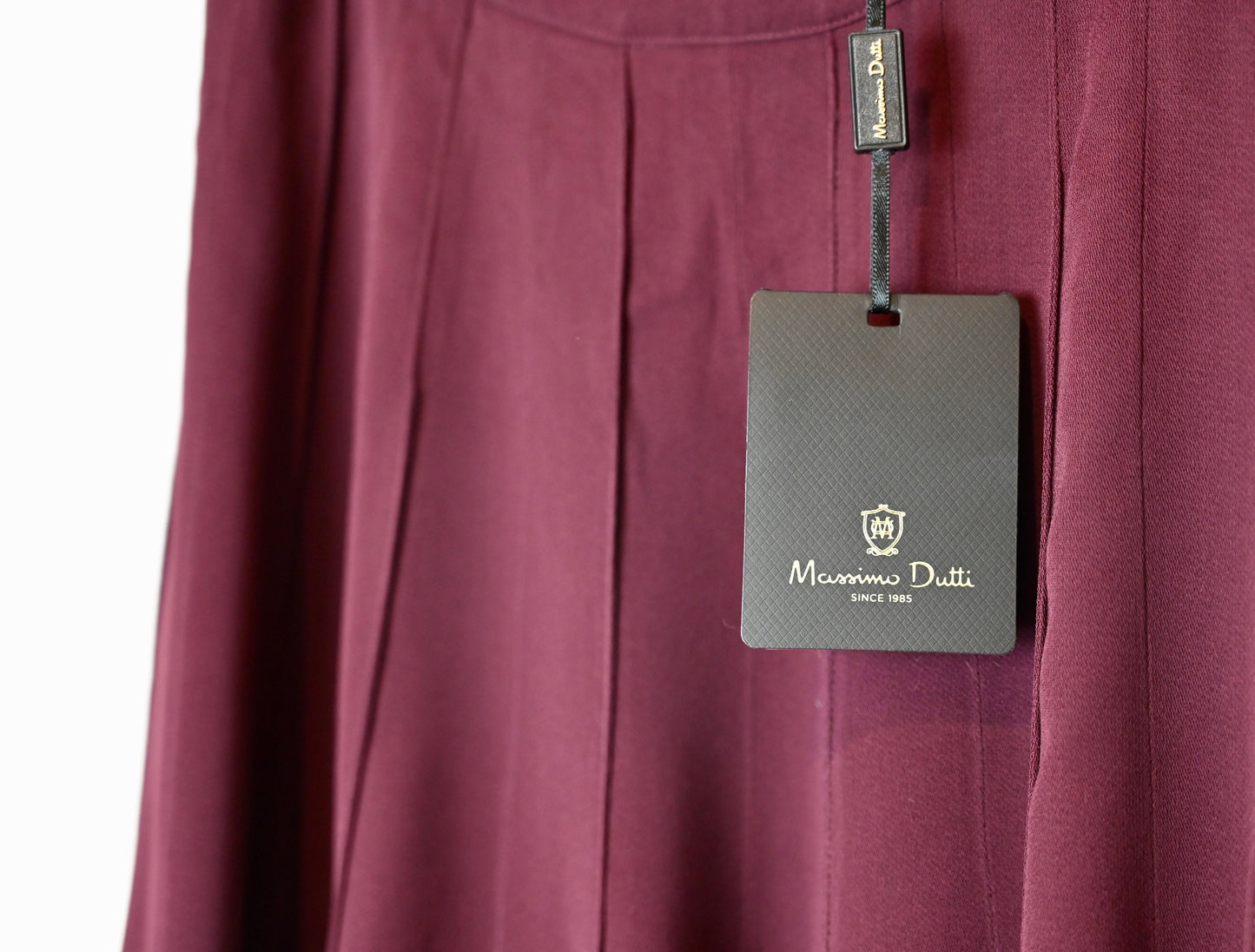 Massimo Dutti burgundy skirt