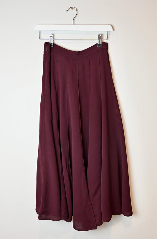 Massimo Dutti burgundy skirt